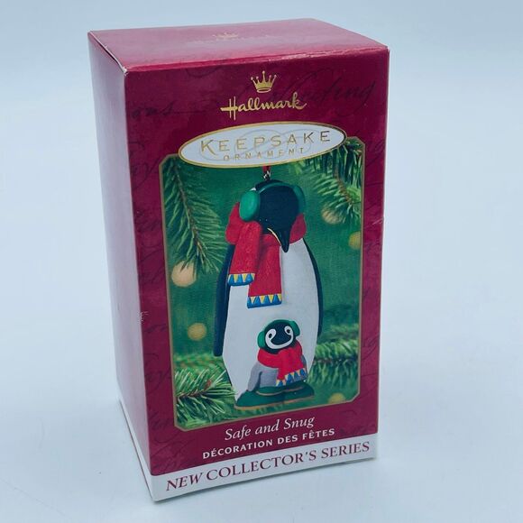 Hallmark Keepsake Ornament 2001 Safe & Snug Penguin Mom and Baby NEW - Picture 1 of 6